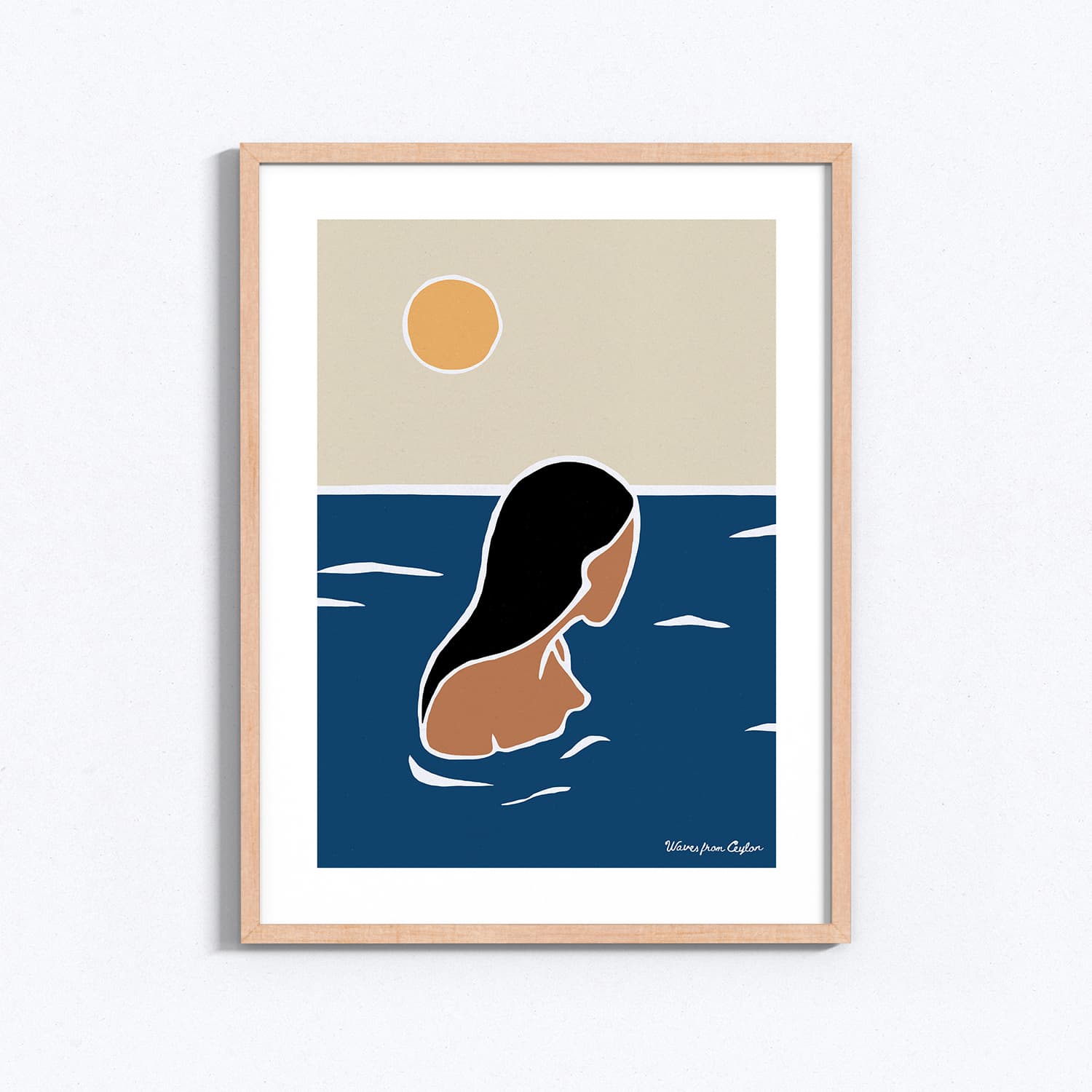 No surf today - Ilustración - Waves from Ceylon