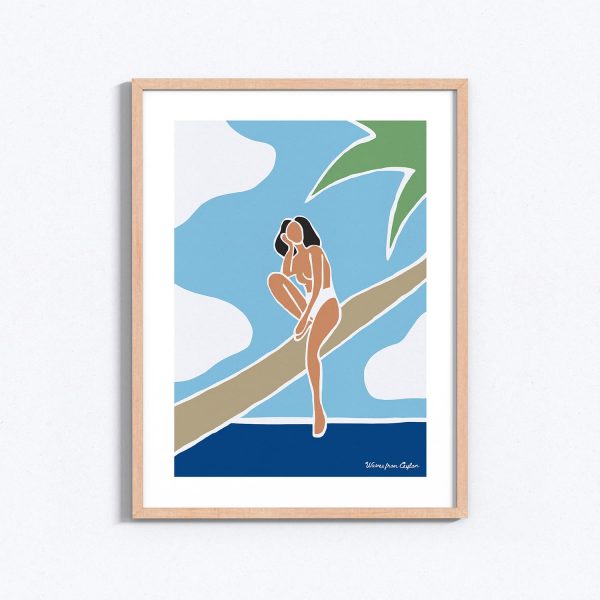 The breeze and the palm trees - Ilustración - Waves from Ceylon