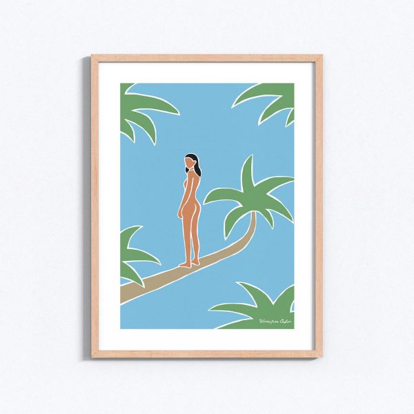 My life in the palm trees - Illustration - Waves from Ceylon