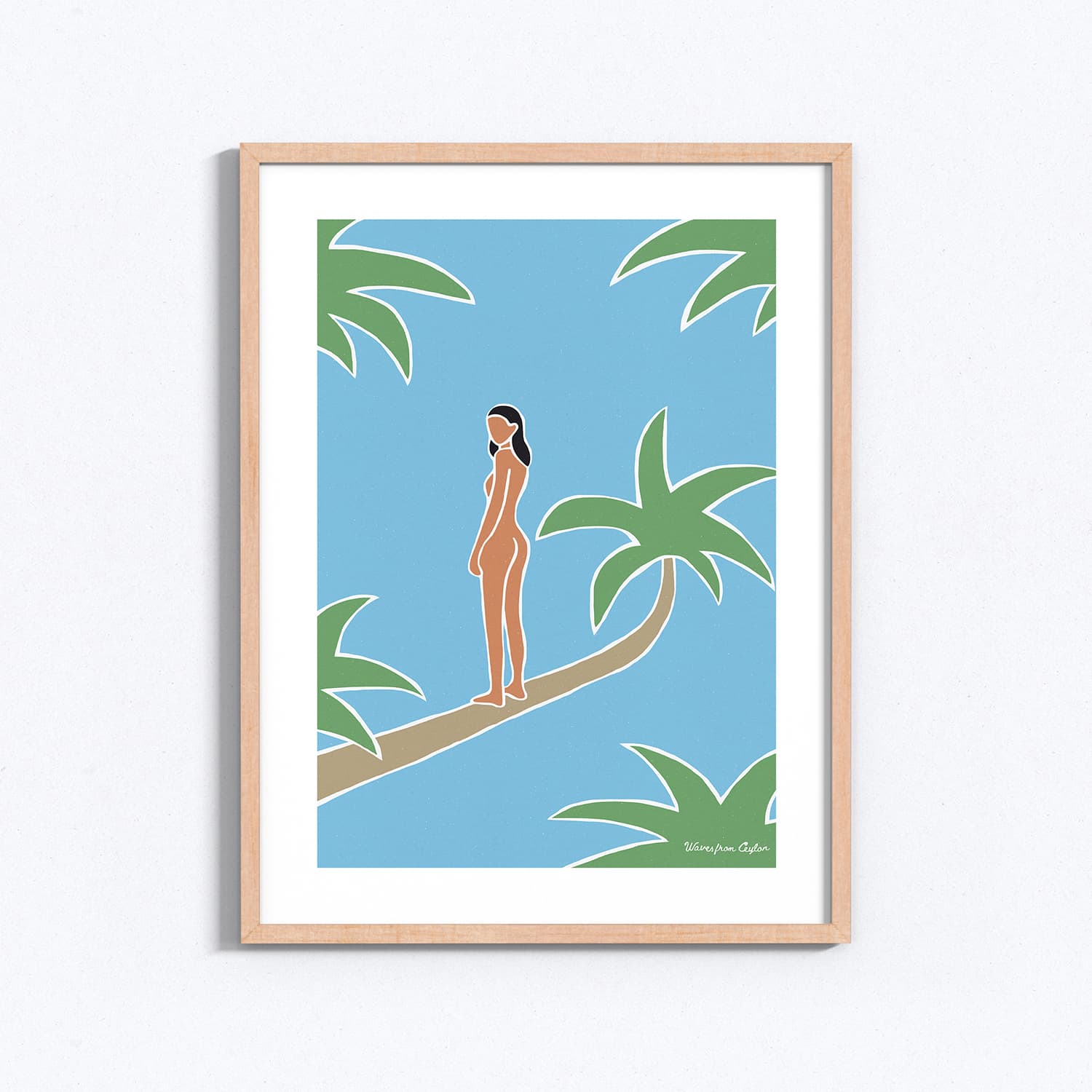 My life in the palm trees - Illustration - Waves from Ceylon